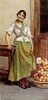 Famous Seller Paintings - The Peach Seller